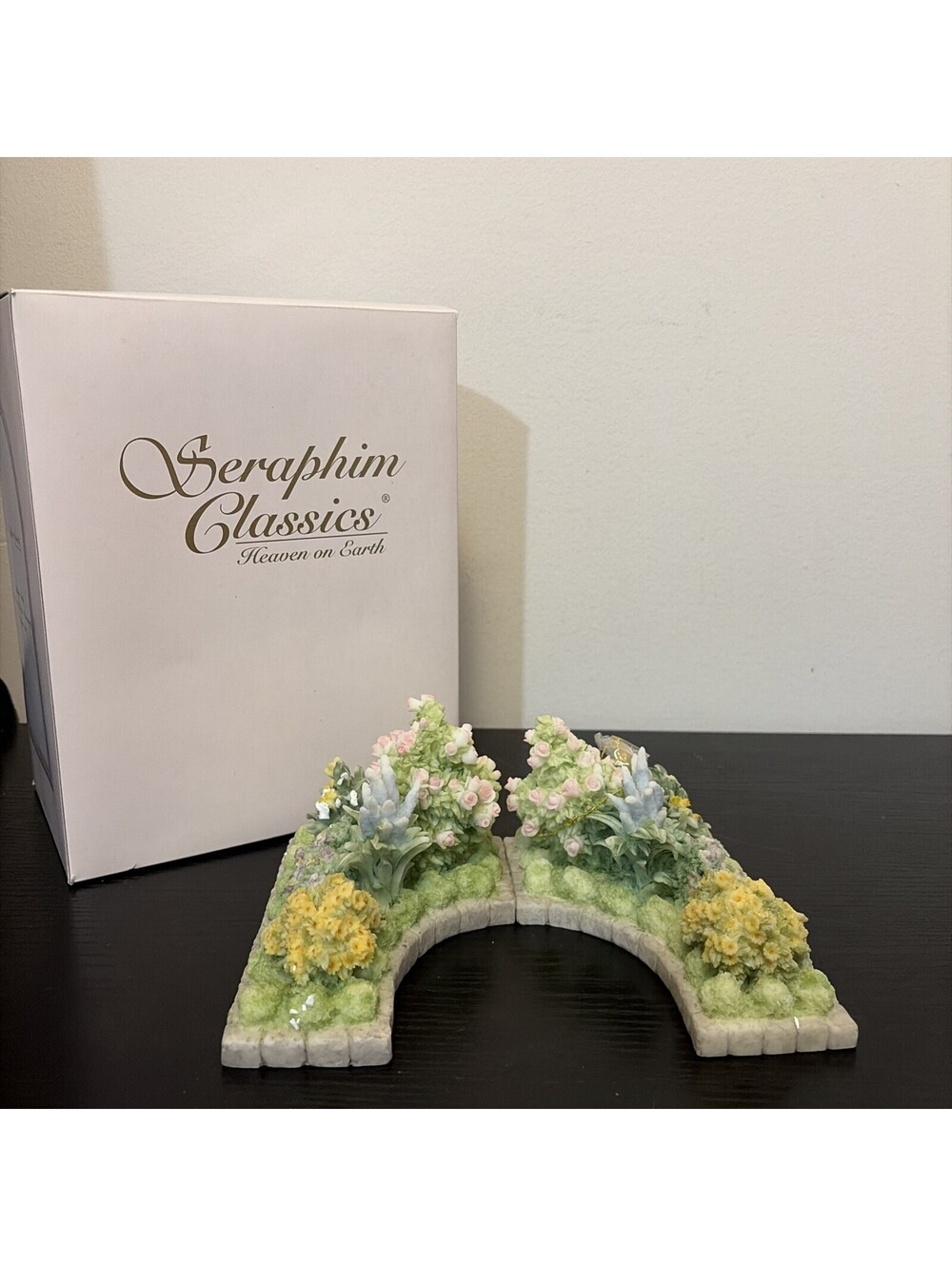 Seraphim Classic Garden Of Angels FLOWER BEDS 2pc 1999 Collectors Item #81834